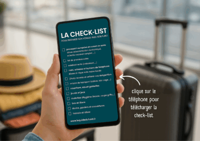 Check-list gratuite pour partir en voyage avec son furet
